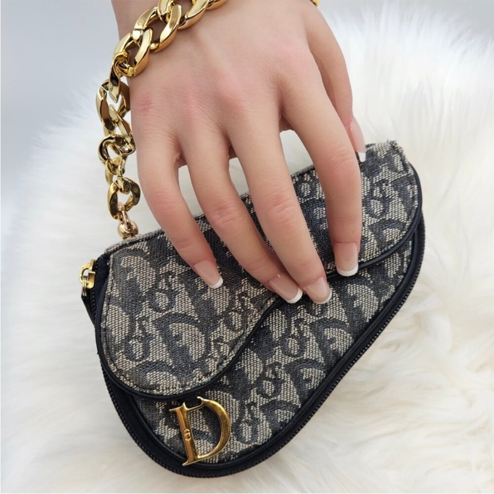 Dior Saddle Trotter Clutch/Pouch Canvas - Picture 3 of 16